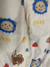 迷你木木屋兒童睡衣春夏男女童棉七分袖開衫家居服套裝 白/藍節(jié)日小熊 100  曬單實拍圖
