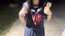 閃動(dòng)少女（SHANDONGSHAONV）日系水手服jk制服套裝紺二三本基礎款關(guān)西襟全套 [紺色白三條短袖]+白點(diǎn)紅金魚(yú)結 S 號8090斤 曬單實(shí)拍圖