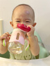安兒欣兒童水杯學飲杯吸管杯幼兒園水杯水壺寶寶喝水杯子防嗆ppsu 萌寵恐龍 240ml （9M+一字閥吸嘴） 曬單實拍圖
