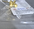 菜百首飾 黃金耳飾 足金精致小巧花絲蝴蝶耳飾 計價 約1.85克 曬單實拍圖