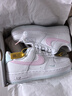 耐克NIKE女子休閑鞋空軍一號(hào) AIR FORCE 1 運(yùn)動(dòng)鞋IH0640-161白粉 37.5 曬單實(shí)拍圖