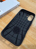 spigen適用蘋果iphone16手機(jī)殼新款16Pro Max全包防摔保護(hù)套plus高級(jí)感男士硅膠氣囊軟外殼輕薄不沾指紋 黑色 iPhone 16 曬單實(shí)拍圖