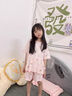 浪莎女童莫代爾睡衣夏季冰絲薄款兒童家居服新款女孩短袖短褲套裝 曬單實(shí)拍圖