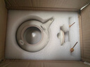 輕松舍汝窯胖東來茶壺泡茶家用陶瓷功夫茶具單壺茶水分離專用大提梁壺 曬單實拍圖