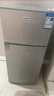 長城（GREAT WALL FRIDGE）家用迷你小冰箱小型冷凍冷藏保鮮宿舍出租房辦公室節(jié)能省電雙開門電冰箱 銀色108L【一級能效 全國聯(lián)?！?曬單實(shí)拍圖