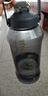 詩(shī)嘉麗2000ml水杯大號(hào)大容量水壺健身飲水杯茶水分離工地大水瓶男士便攜 黑色-3.0L-直飲-吸管-茶漏 【抗菌加厚PC】 曬單實(shí)拍圖