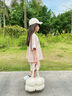 舟喜女童短褲套裝夏季2025新款洋氣時(shí)尚兒童夏裝女孩大童夏款潮酷套裝 米杏色-套裝 140 【建議身高 130-140cm 】 曬單實(shí)拍圖