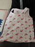 貝瑞加（Babyprints）女童背心2件裝嬰兒純棉無袖上衣夏季女寶寶衣服薄款透氣 粉兔90 曬單實拍圖