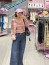 Levi's李維斯25年秋冬新款女士美式休閑318寬松塑形闊腿牛仔褲 深靛藍(lán) 27 (30) 曬單實(shí)拍圖