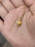 FUSSEM足金摘星狗黃金吊墜女款生肖小狗純金項鏈金狗掛墜本命年屬狗金飾 摘星狗吊墜【贈金色項鏈】 曬單實(shí)拍圖