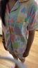 古今（GUJIN）春夏新品睡衣女家居服睡褲多巴胺甜美云朵棉寬松輕薄開衫三件套L 曬單實拍圖