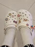 卡駱馳（crocs）卡駱馳厚底云朵洞洞鞋時尚百搭戶外沙灘鞋女鞋206750 石英粉-6UR含智必星 37 (230mm) 37-38 曬單實拍圖