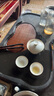唐欣天然烏金石茶盤(pán)家用2024新款茶臺(tái)中式客廳高檔功夫一體石材茶托盤(pán) 平步青云單茶盤(pán)(50-30-3cm) 曬單實(shí)拍圖