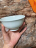 金納誠景德鎮(zhèn)高嶺土中式健康高溫?zé)o毒青瓷面碗米飯碗家用釉下彩陶瓷餐具 5.0英寸影青高腳飯碗1個 曬單實拍圖
