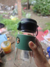 大嘴猴高硼硅玻璃杯男女士茶水分離水杯泡茶學(xué)生女友禮物  果昔綠430ml 曬單實拍圖