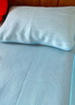 LOVO羅萊生活 A類冰絲席涼席床笠雙人三件套藍(lán)色180*200*30【可機(jī)洗】 曬單實(shí)拍圖