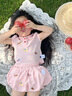 LUSON小O寶童裝寶寶刺繡polo連衣裙女2025夏新款女童洋氣裙子套裝 曬單實拍圖