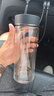 京東京造 茶杯 雙層玻璃水杯男士泡茶水分離隔熱杯子500ml 曬單實(shí)拍圖