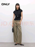 ONLY2025春季新款百搭舒適純色修身顯瘦小高領(lǐng)T恤女|125101013 H1Z 黑色 M 曬單實拍圖