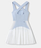 ELLESSE【喬欣同款】小貝殼網(wǎng)球運動吊帶裙夏速干交叉美背連衣裙子女裝 丁香紫色 S 曬單實拍圖