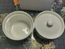 颯望德國(guó)陶瓷燉盅食品級(jí)家用燉燕窩雞蛋羹帶蓋隔水一人煲湯燉湯 雙耳燉盅【360ml】 曬單實(shí)拍圖