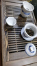 神雕（SHEN DIAO）實木茶盤抽屜式儲水排水雙用雞翅木茶臺功夫茶具家用高檔茶托盤 雞翅小茗匯53*29*6 曬單實拍圖