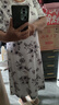 啄木鳥連衣裙短袖夏季新款印花2025洋氣過膝裙子高端女神氣質(zhì)時尚中長款 3號 中長款 有彈性 不起球 2XL 115-125斤 曬單實拍圖