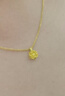 中國黃金（CHINA GOLD）黃金項鏈女士999足金純金蓮花吊墜七夕情人節(jié)禮物送女友老婆 蓮花吊墜約0.3g*贈銀鏈+品牌禮盒 曬單實拍圖