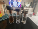 萬象（WANXIANG）雙層玻璃杯經(jīng)典皮紋V21RL商務(wù)辦公禮盒泡茶杯480ML大容量家用水杯 曬單實拍圖