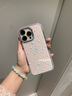 FUNNY RICH薄荷小花適用iPhone16ProMax手機(jī)殼漸變色蘋果15pro透明新款保護(hù)套磁吸女14防摔ins小清新可愛 撞色粉綠 iphone16 Pro Max 曬單實拍圖