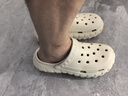 潔麗雅手術(shù)室洞洞鞋男士夏季外穿防滑沙灘涼鞋厚底EVA防臭醫(yī)用拖鞋男 米色 【蜂窩防滑、久站不累】 40-41 【適合39-40碼】 曬單實(shí)拍圖