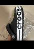 crocs卡駱馳貝雅卡駱班|205089 黑色/白色-066 37/38(230mm)  曬單實拍圖