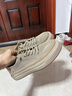 皓頓（HAUT TON）男鞋2026新款夏季透氣網(wǎng)面鞋男士一腳蹬軟底休閑布鞋子跑步鞋 卡其色 42 適合運動(dòng)鞋43碼 曬單實(shí)拍圖
