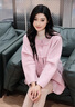 DRPR品牌女裝新品新中式粉色羊毛大衣女2025冬季高級感小個子國風外套 溫柔粉 XS 曬單實拍圖