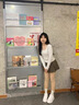EXULL依思Q女鞋2025夏季新款學(xué)院風(fēng)時尚百搭板鞋潮流厚底增高學(xué)生運動休閑鞋 白色 37 曬單實拍圖