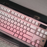 黑爵（AJAZZ）【下單立減15%】MK87三模無線機械鍵盤客制化鍵盤5層填充全鍵熱插拔Gasket結(jié)構10000mAh長續(xù)航 側(cè)刻漸變粉 美拉德軸 10000mAh 屏幕+旋鈕 曬單實拍圖