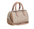 蔻馳（COACH）【官方授權(quán)店】女士手提單肩斜挎包波士頓包PVC配皮送女友禮物 CW330SVXCU豆沙粉 曬單實拍圖