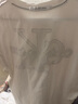 Calvin KleinJeans夏季男女情侶中性ck休閑字母寬松純棉重磅短袖T恤J400448 YAF-月光白 2XL 曬單實拍圖