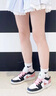 耐克（NIKE）【定制球鞋】 Jordan Air Jordan 1 皮革 FZBB 百搭 玫瑰故事 潮 黑粉 36 曬單實(shí)拍圖