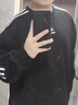 棉之雪衛衣男春秋季簡(jiǎn)約刺繡拼色圓領(lǐng)衛衣潮牌寬松情侶休閑百搭打底衫 黑色 XL 【170CM-178CM】 曬單實(shí)拍圖