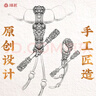 琢匠悟空跑環(huán)丨菩提手串配飾手持diy配件文玩猴頭送男朋友生日禮物 悟空跑環(huán)+三通配件包A+108顆椰蒂 曬單實(shí)拍圖