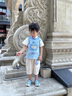 G.DUCKKIDS童裝漢服男童夏季短袖兒童古裝套裝小男孩唐裝寶寶周歲禮服中國風(fēng) 綠色【3068】 110 適合身高100-110cm年齡4-5歲c 曬單實拍圖