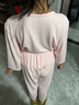 巴布豆兒童睡衣夏季薄款男童家居服寶寶空調(diào)服套裝女童男孩大童裝 【天竹纖維】 粉色 130 參考身高125-135 曬單實拍圖