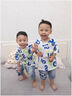 G.DUCKKIDS兒童裝男童夏裝套裝2024年新款夏季小兒童帥氣寶寶夏款短袖衣服潮 白色套裝 90 適合身高80-90cm年齡2-3歲 曬單實(shí)拍圖
