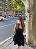 蠻丂法式黑色吊帶連衣裙子女夏2025新款掐腰顯瘦氣質(zhì)絕美公主蓬蓬裙 黑色蓬蓬裙M 曬單實(shí)拍圖