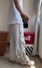 Foss Phil冰絲褲子男款夏季薄款傘兵褲直筒寬松男士長(zhǎng)褲速干運(yùn)動(dòng)褲 SS-2808杏色 XL 【建議110-130斤】 曬單實(shí)拍圖