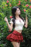 夏蓓朵法式甜辣妹小熊短袖印花T恤短上衣夏季純欲短裙蓬蓬裙兩件套裝女 套裝【上衣+裙子】 L 105-115斤 曬單實拍圖