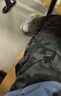 查佰倫 CHELDBAILANNC迷彩牛仔褲男情侶百搭美式復(fù)古潮流街頭迷彩寬松做舊牛仔工裝褲子 軍綠色【主圖款】 M 曬單實拍圖