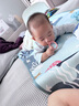 貝瑞加（Babyprints）嬰兒連體衣2件夏季短袖嬰兒衣服新生兒純棉哈衣輕薄爬服 白藍(lán)90 曬單實(shí)拍圖