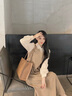 MARIE CLAIRE輕奢大牌女包2025新款女士托特包單肩通勤包生日紀念日禮物送女友 金棕色 現貨 曬單實(shí)拍圖